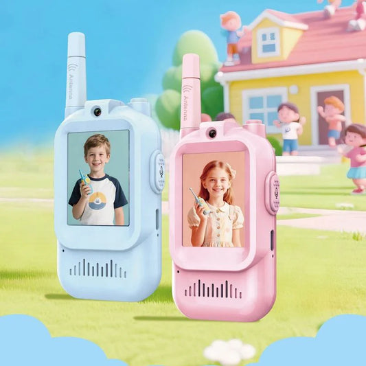 2Pcs Rechargeable Kids Video Call Walkie Talkie