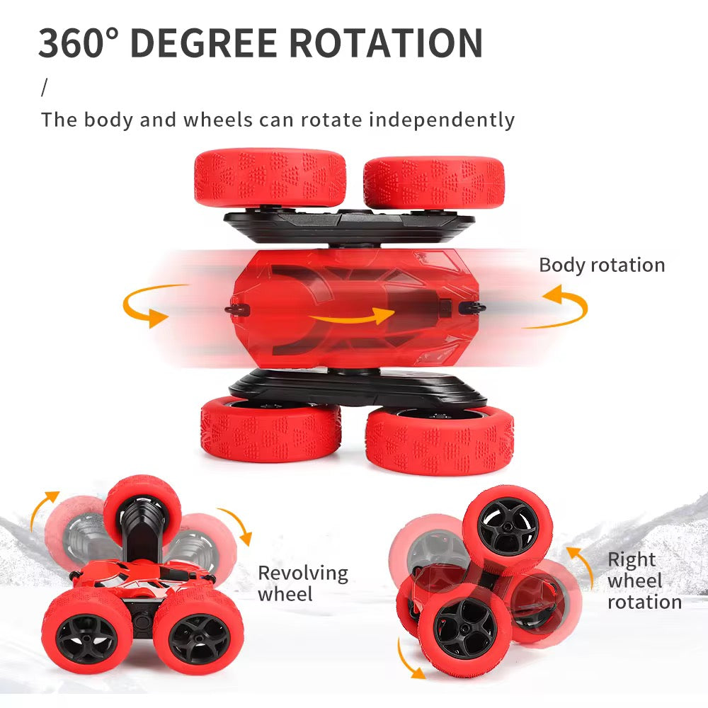 Rechargeable Remote Control Stunt Car – Multi-Color