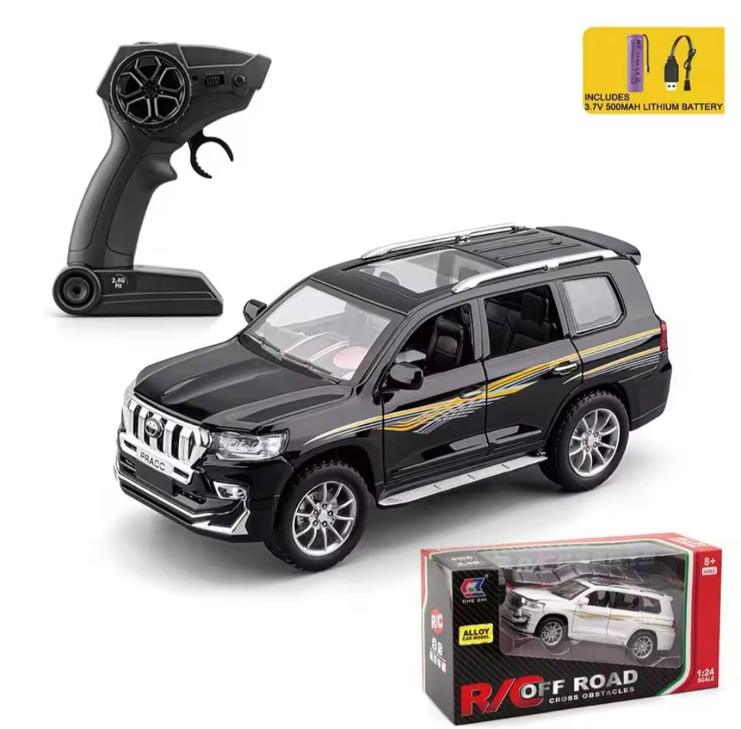 Prado Diecast RC Car with Remote Control – Opening Doors & Bonnet