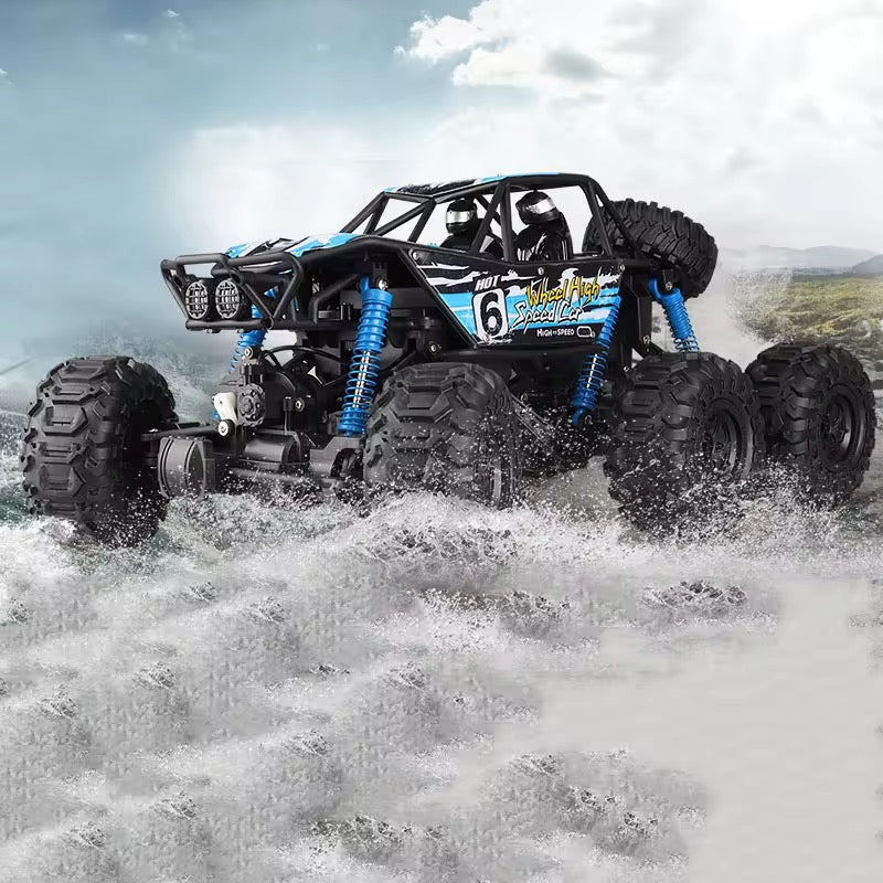 R/C 6-Wheel Smoke Jeep – Rechargeable Off-Road Vehicle