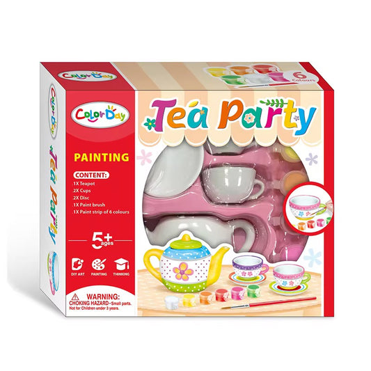 DIY Tea Party Painting Set for Kids | Paint Your Own Teapot & Tea Cups