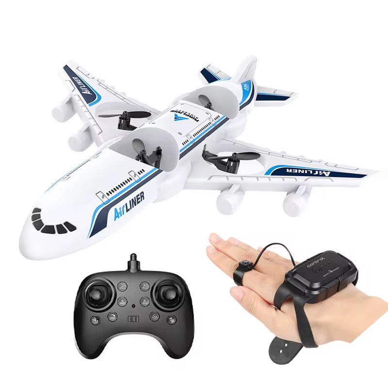 Remote Control Passenger Airplane – 2.4GHz RC Aircraft with 360° Rolls &amp; Flight Circling