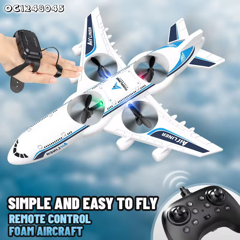 Remote Control Passenger Airplane – 2.4GHz RC Aircraft with 360° Rolls &amp; Flight Circling