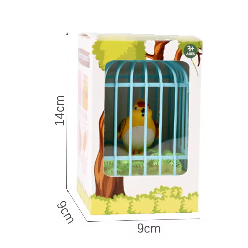 Mini Bird Cage Toy – Moving Bird with Lights & Music for Kids