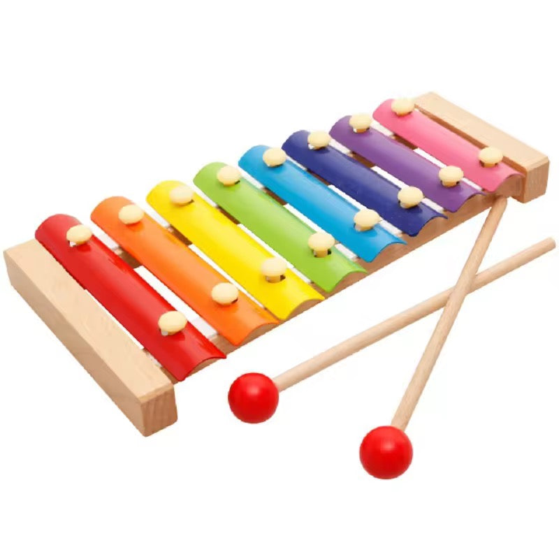 Wooden & Metal Xylophone for Kids – Musical Piano Toy for Early Development