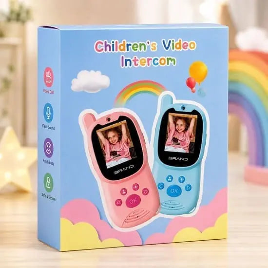 2Pcs Rechargeable Kids Video Walkie Talkie Phone