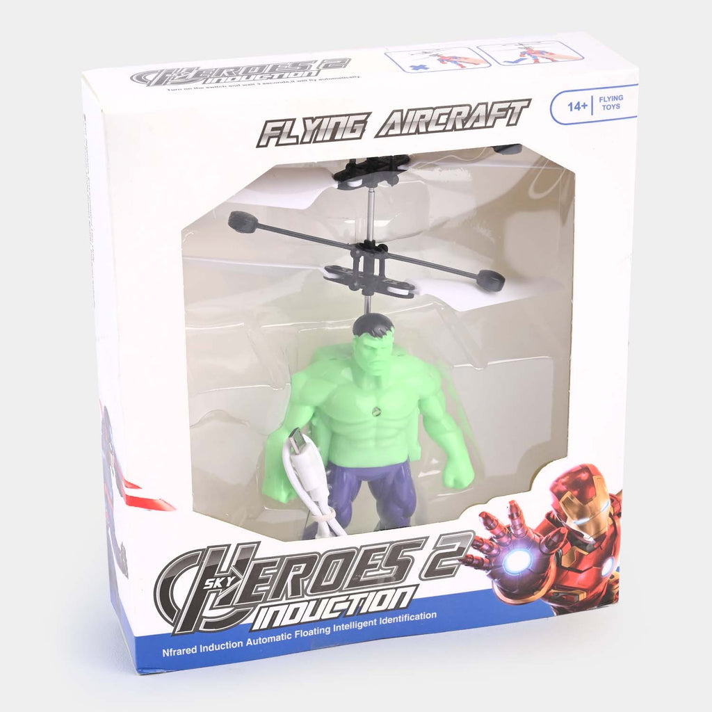 Avengers Super Hero Sense Control Flying Helicopter Toy For Kids ( Random Character)