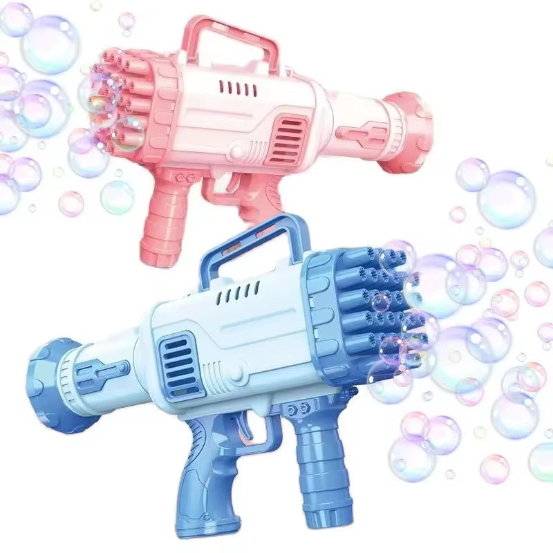 Bazooka Bubble Machine with 32 Holes – Powerful Rocket Bubble Blower Toy for Kids