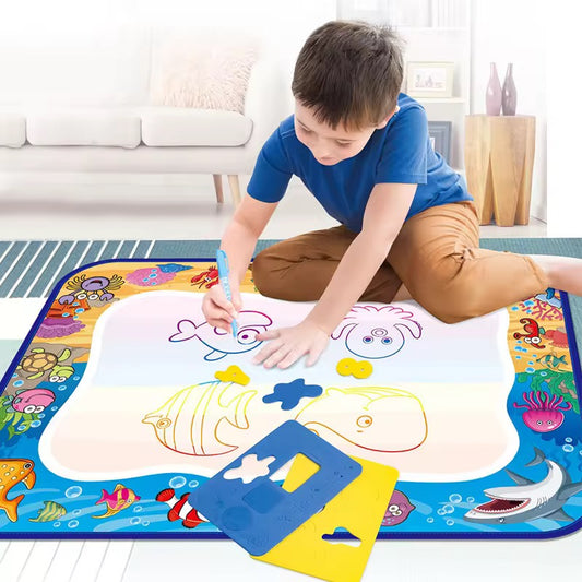 Water Drawing Mat for kids! Painting And Writing Doodle With Magic Pen