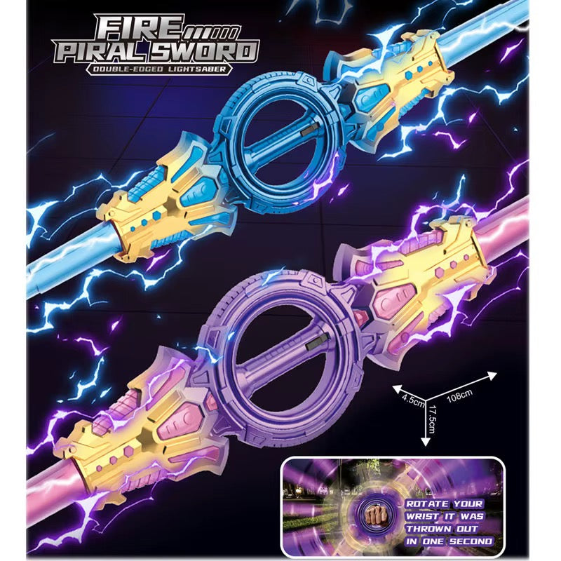 Dual-Head Rotate Sword With Lights