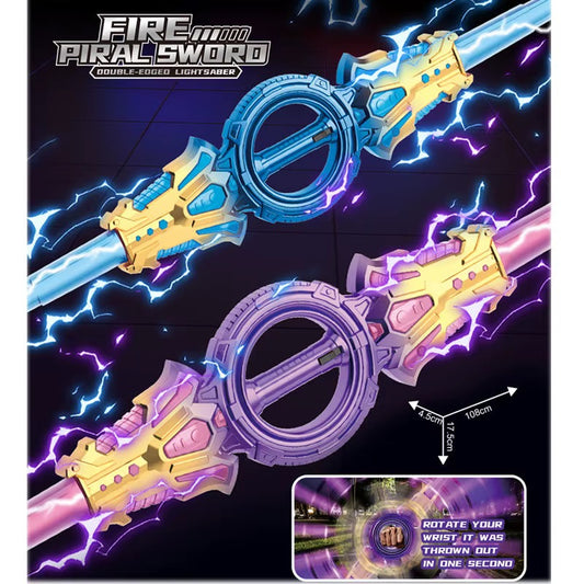 Dual-Head Rotate Sword With Lights