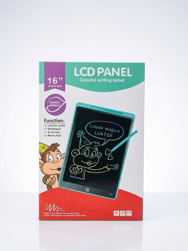 16 inches LCD Magic Writing Tablet – Lockable Content Sketch Pad &amp; Memo Pad