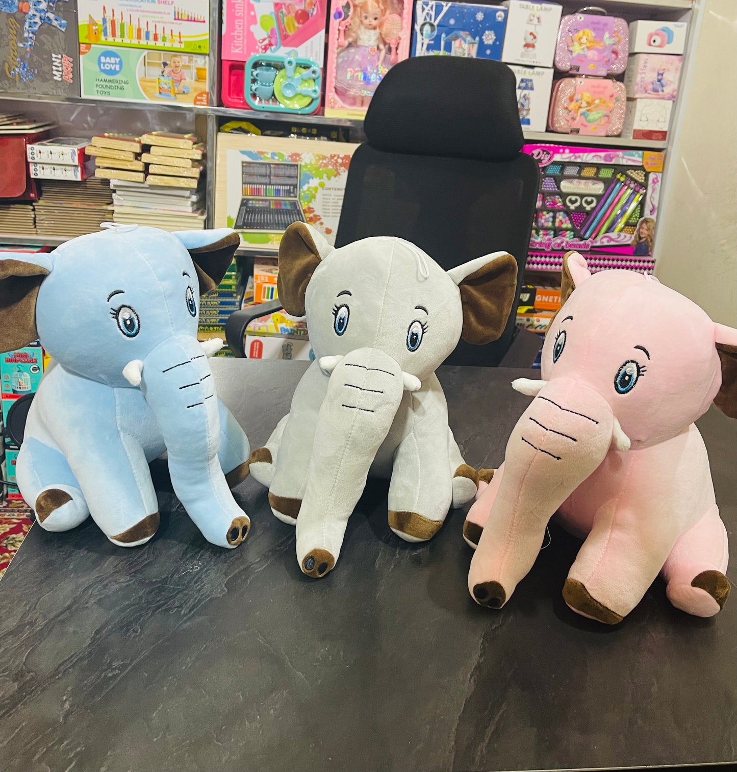 🐘 Cuddly Elephant Plush Toy 32cm – Soft, Premium Quality with Long Trunk