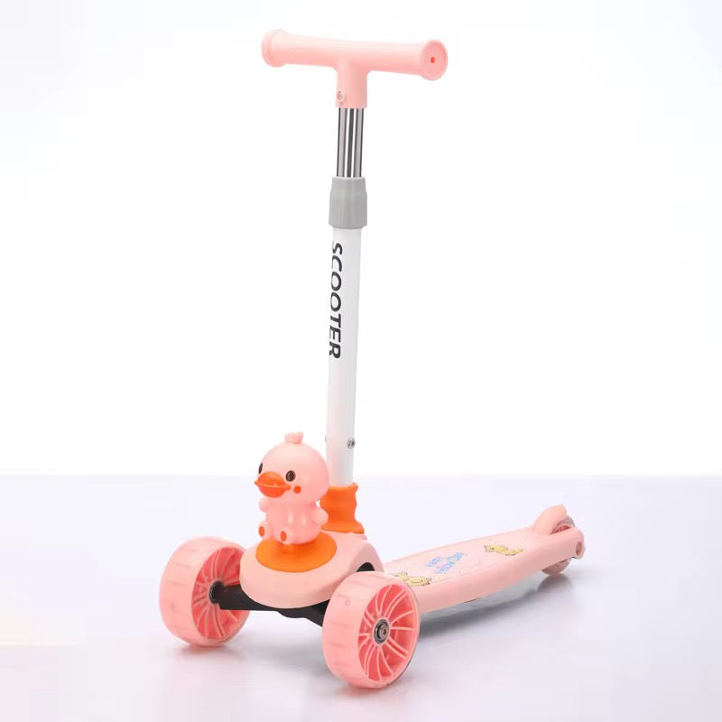 Adjustable Height Kids Scooter With Light & Music