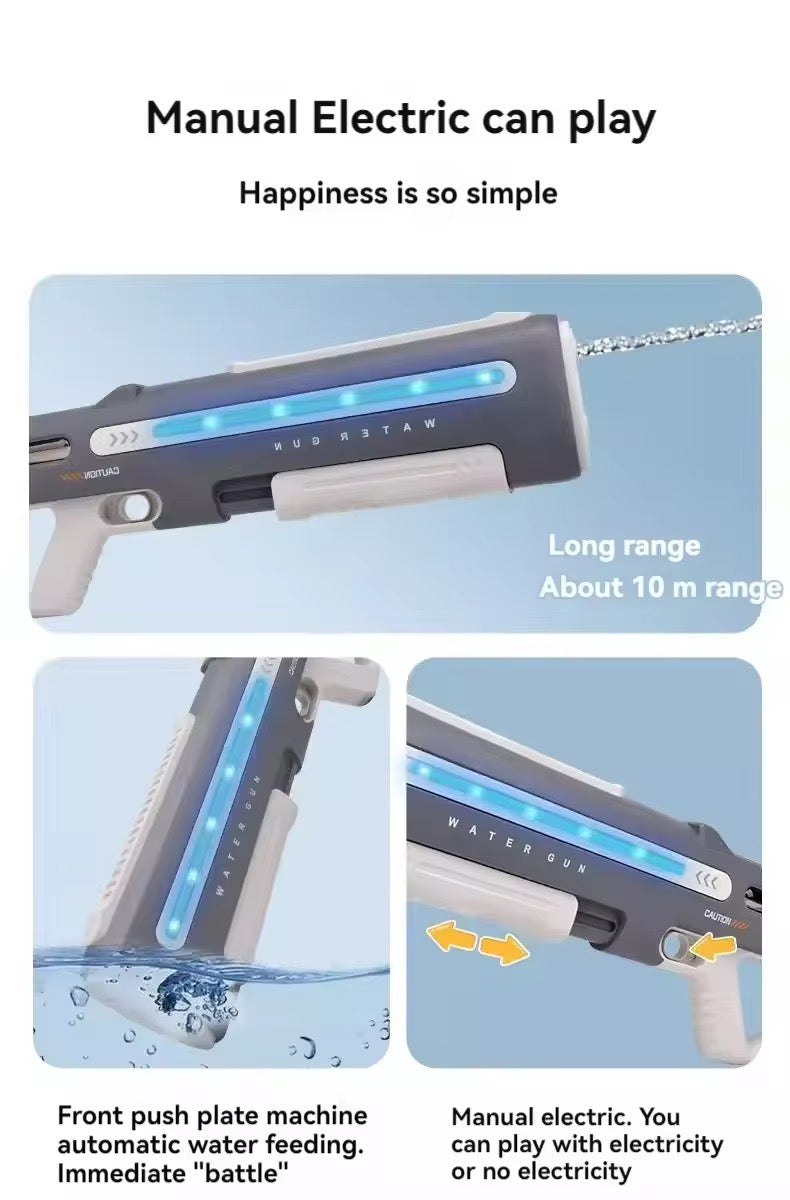 Electric Water Shooting Gun With Lights