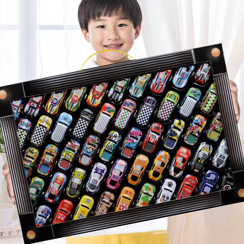 50-Piece Mini Metal Toy Cars Set for Kids – Die-Cast Racing Cars Collection with Display Box