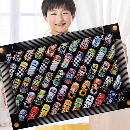 50-Piece Mini Metal Toy Cars Set for Kids – Die-Cast Racing Cars Collection with Display Box