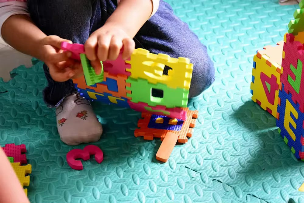 Kids Foam Play Mat – 36-Piece Interlocking Alphabet & Number Tiles (EVA, Colorful)