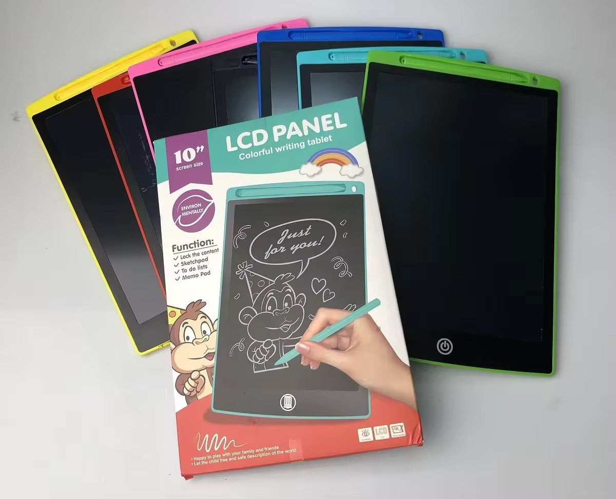 10-Inch LCD Writing Tablet – Colorful Screen Drawing Pad for Kids & Adults