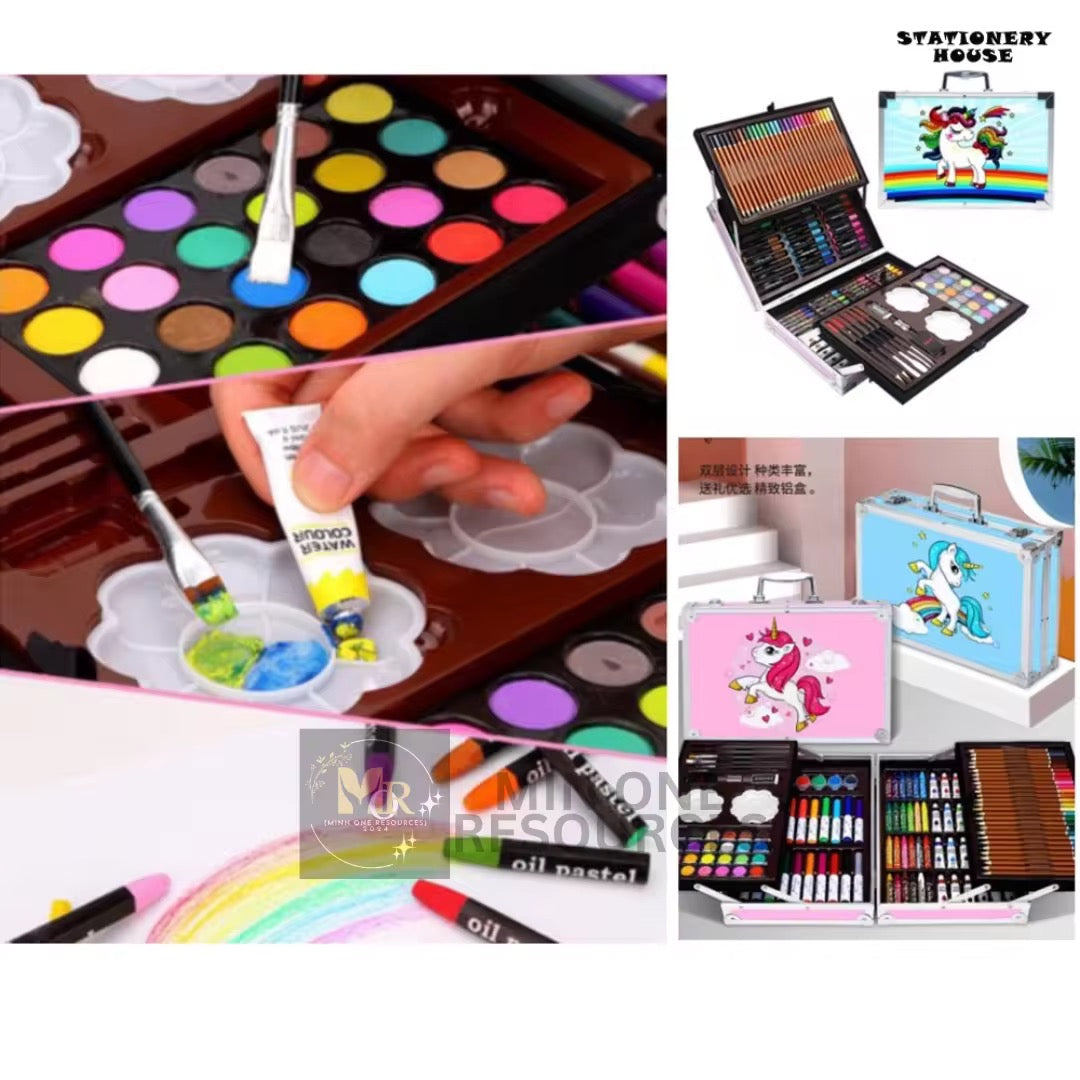 Unicorn Art Set for Kids – All-in-1 Drawing & Painting Kit 145 PCS