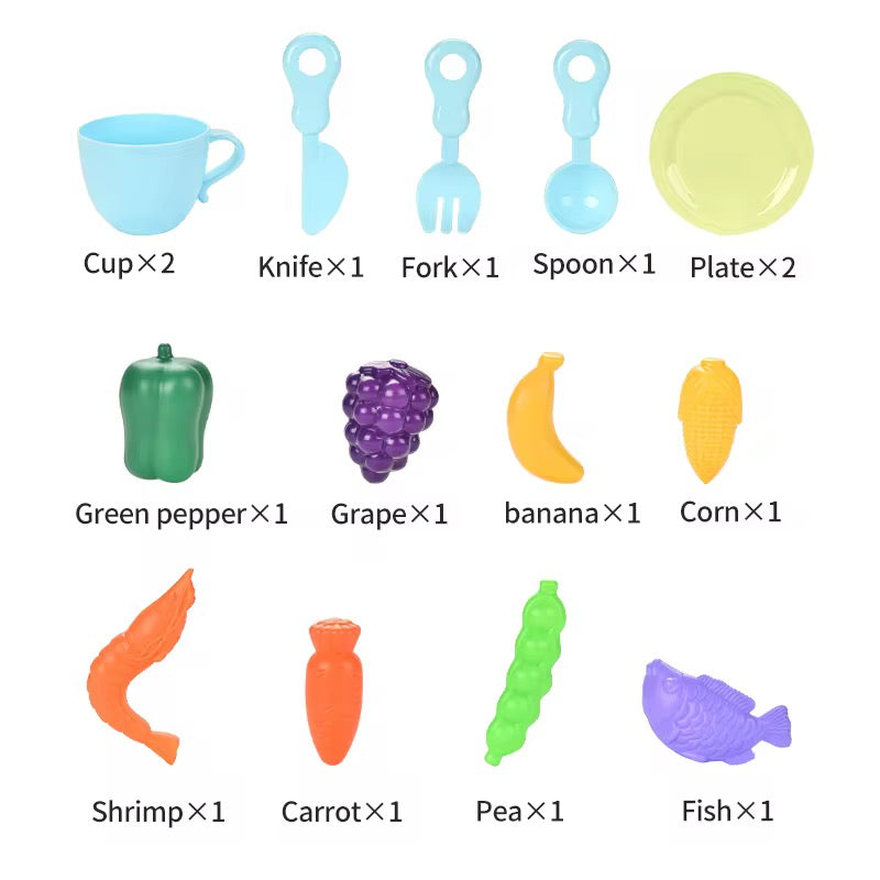 2 in 1 Dinosaur-themed kitchen sink playset with Fishing game & working tap!