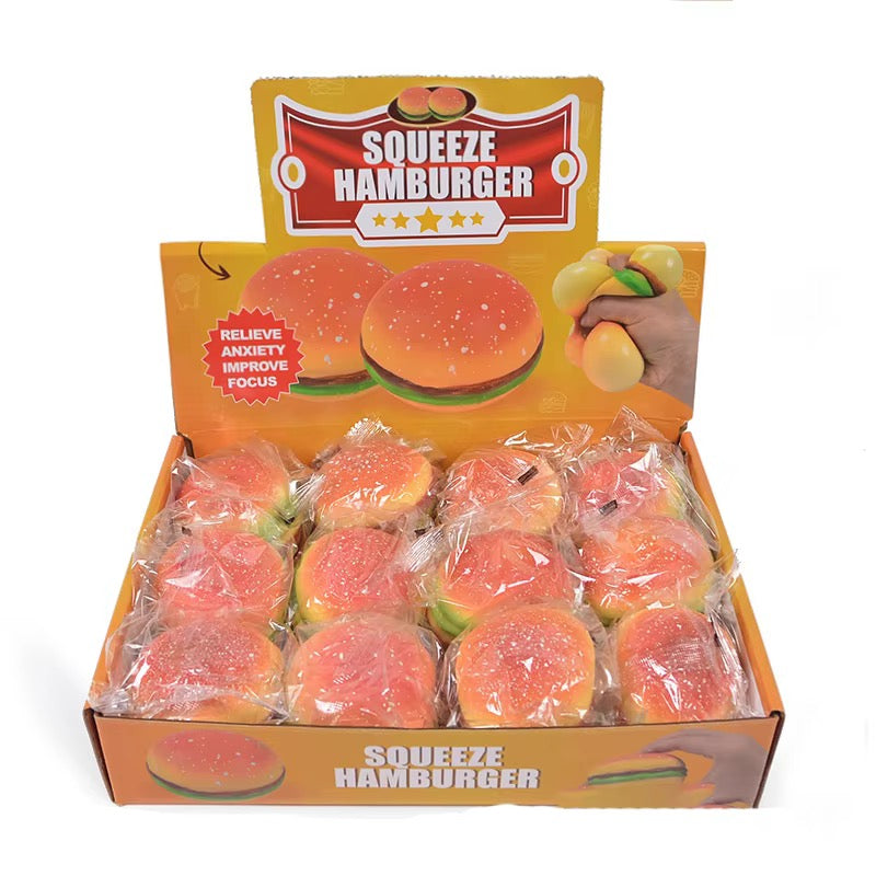 Burger-Shaped Stress-Free Squeezing Toy