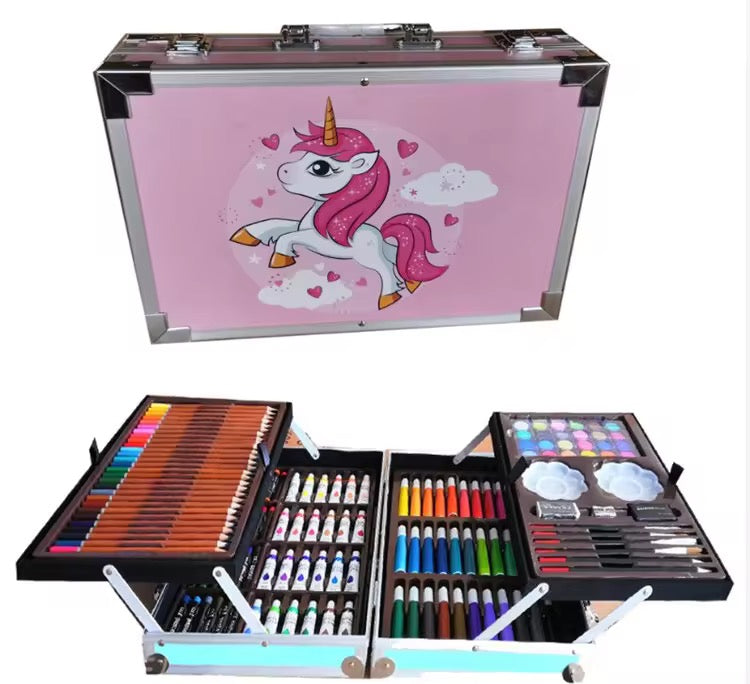 Unicorn Art Set for Kids – All-in-1 Drawing & Painting Kit 145 PCS