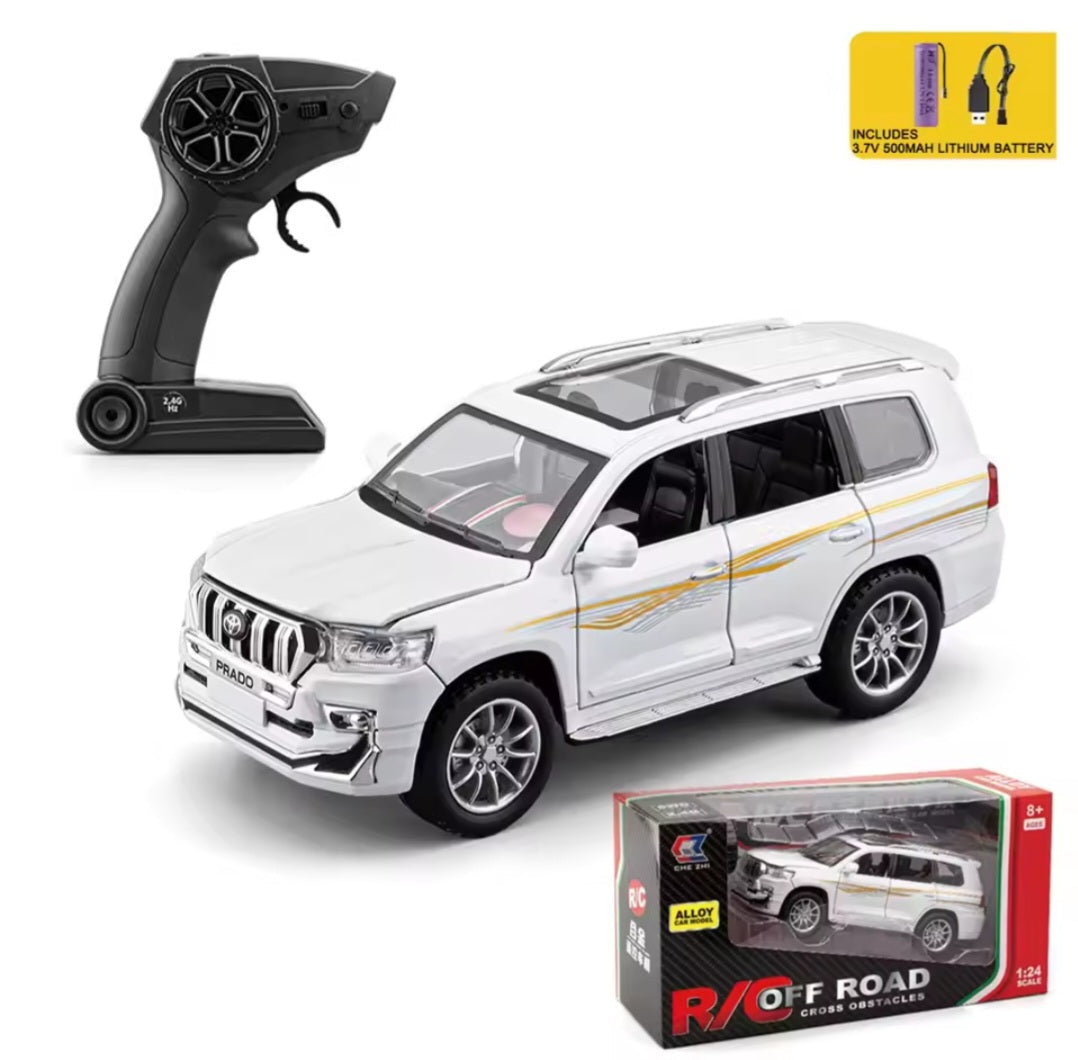 Prado Diecast RC Car with Remote Control – Opening Doors & Bonnet