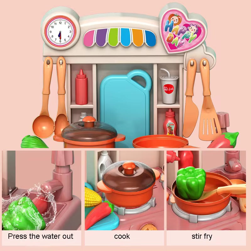 Deluxe Kitchen Play Set – High Quality with 33 Accessories