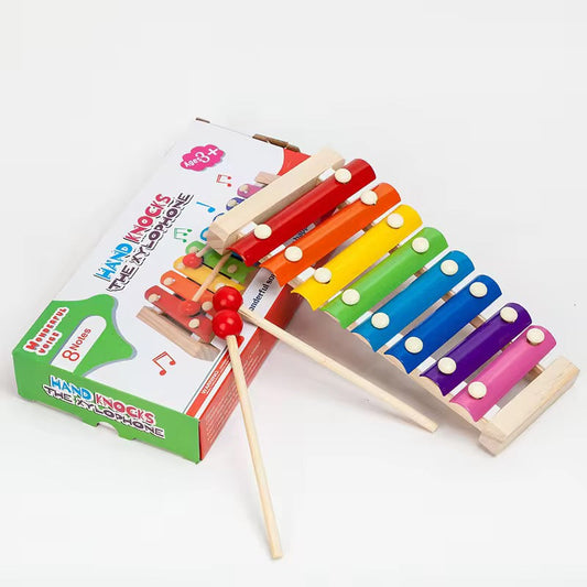 Wooden & Metal Xylophone for Kids – Musical Piano Toy for Early Development
