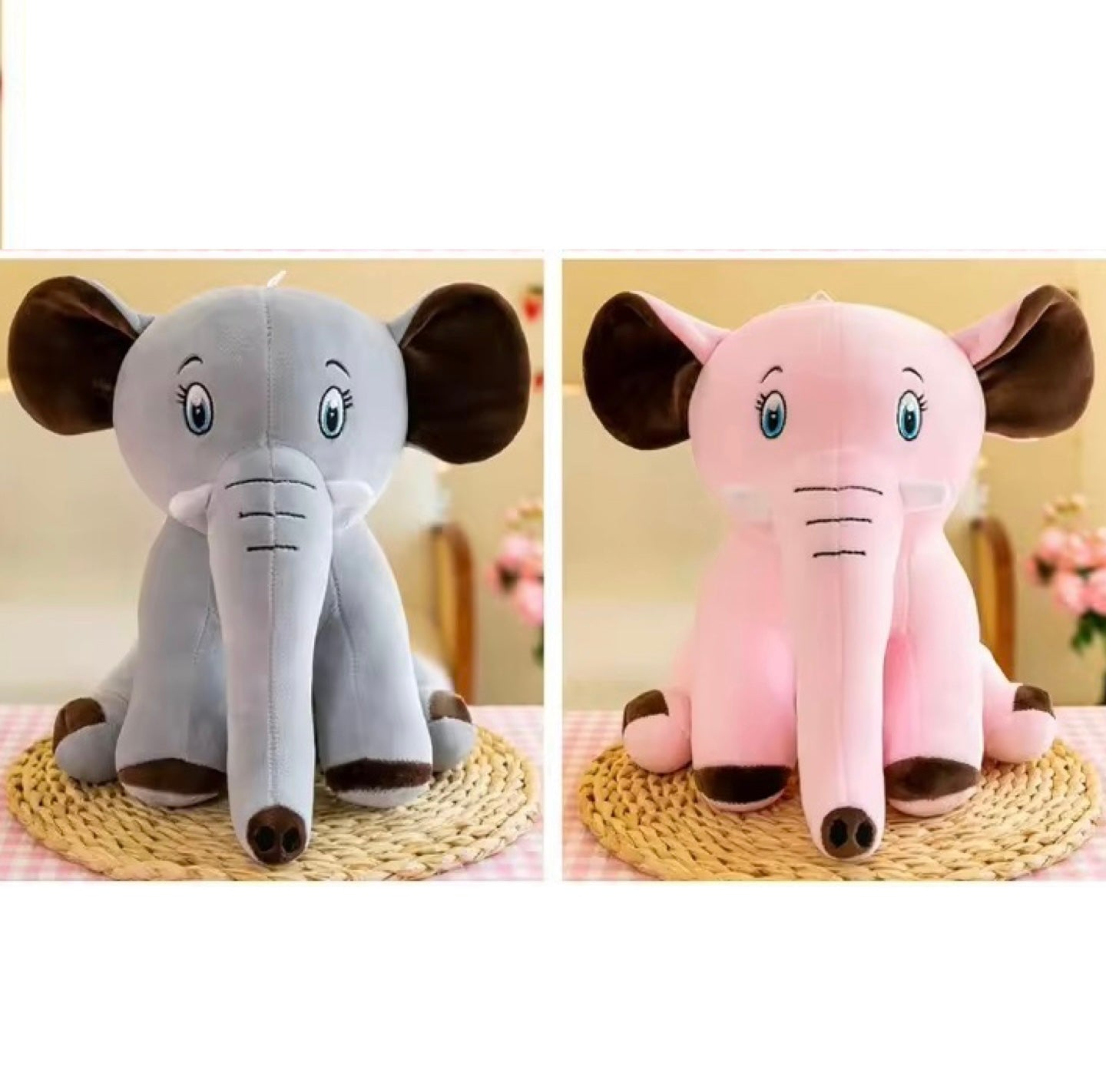 🐘 Cuddly Elephant Plush Toy 32cm – Soft, Premium Quality with Long Trunk