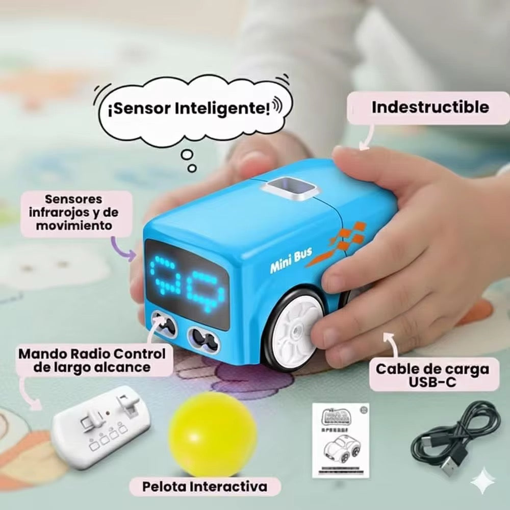 2.4GHz Electric Mini Follow Bus – Remote & Induction Control Toy (1 only) Magic Mini Bus