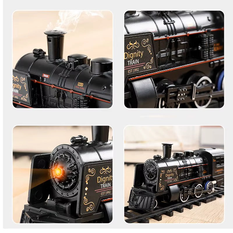 Alloy Smart Metal Edition Steam Train Set – Light, Sound & Safe Smoke Railway Set