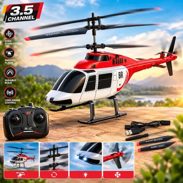 Fixed Altitude 3.5 Channel Remote Controlled Helicopter