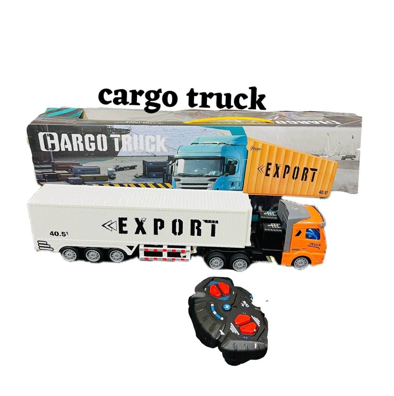 1:48 RC High-Speed Container Truck – Rechargeable Remote Control Semi Truck with Lights