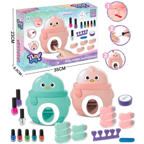 chicken-shaped Nail Beauty Manicure Suit toy set ! (1 pc)