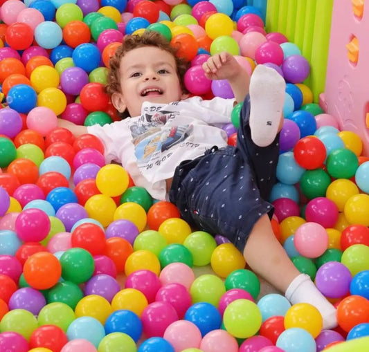 Colourful plastic balls