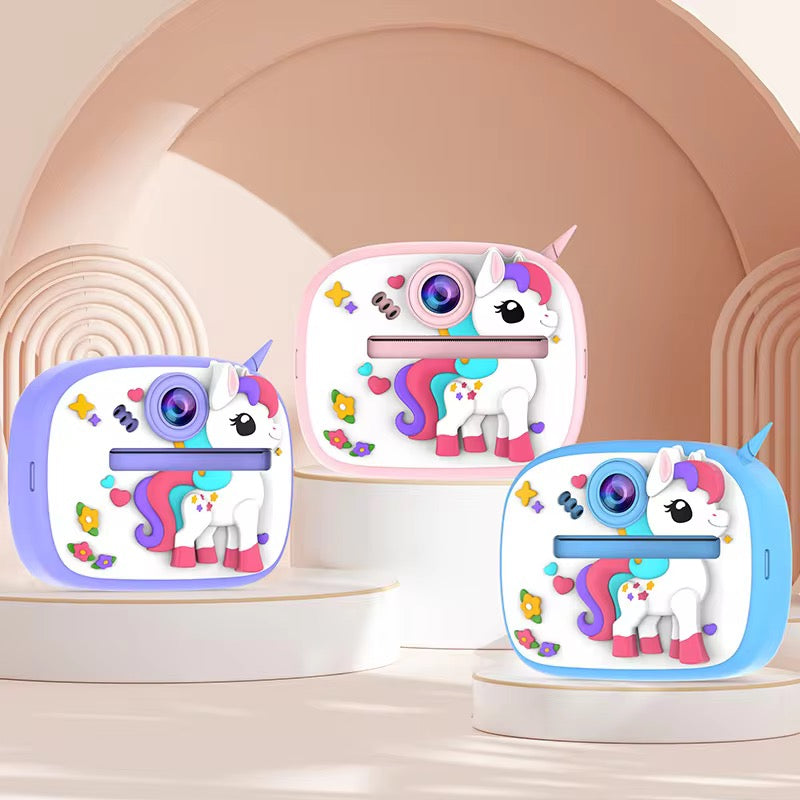 Digital Mini Camera for Kids – UniCorn Style with Black & white print