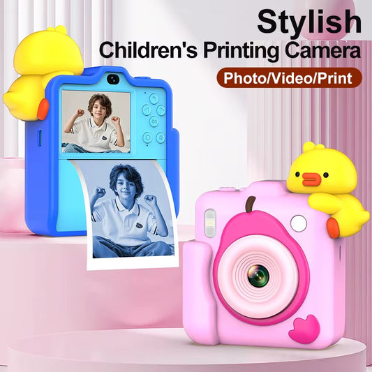 Kids Instant Print Digital Camera with colourful print – 1080P Video, Photo Printing, Music Games
