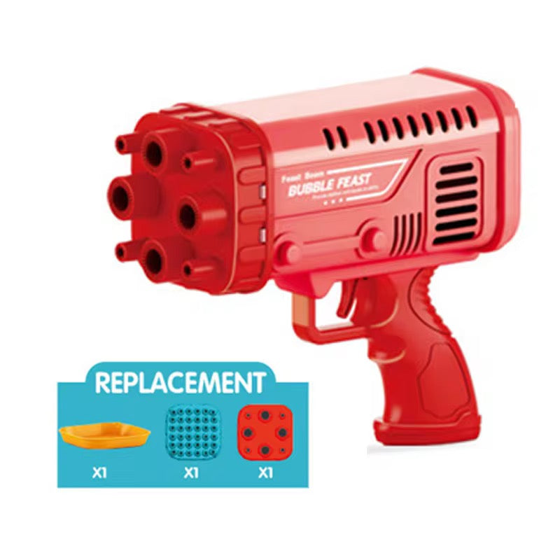 36-Hole Bubble Gun Bazooka for Kids Colorful Bulbulay Maker