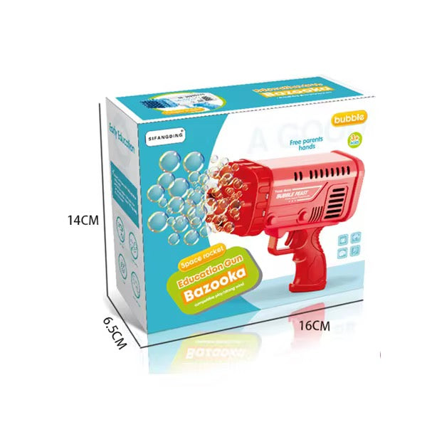 36-Hole Bubble Gun Bazooka for Kids Colorful Bulbulay Maker
