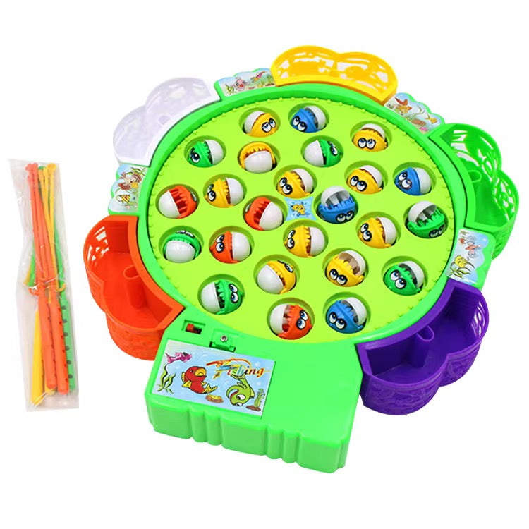Magnetic Fishing Game Toy – 15 Fishes & 4 Rods for Kids