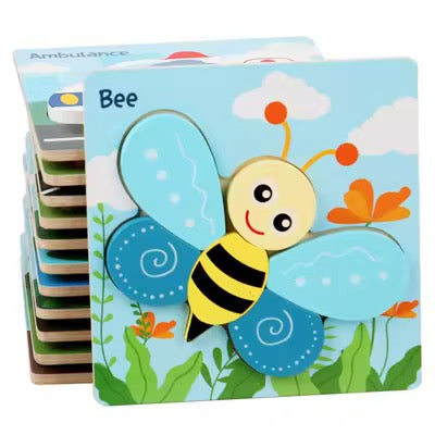 wooden puzzle 15 cm
