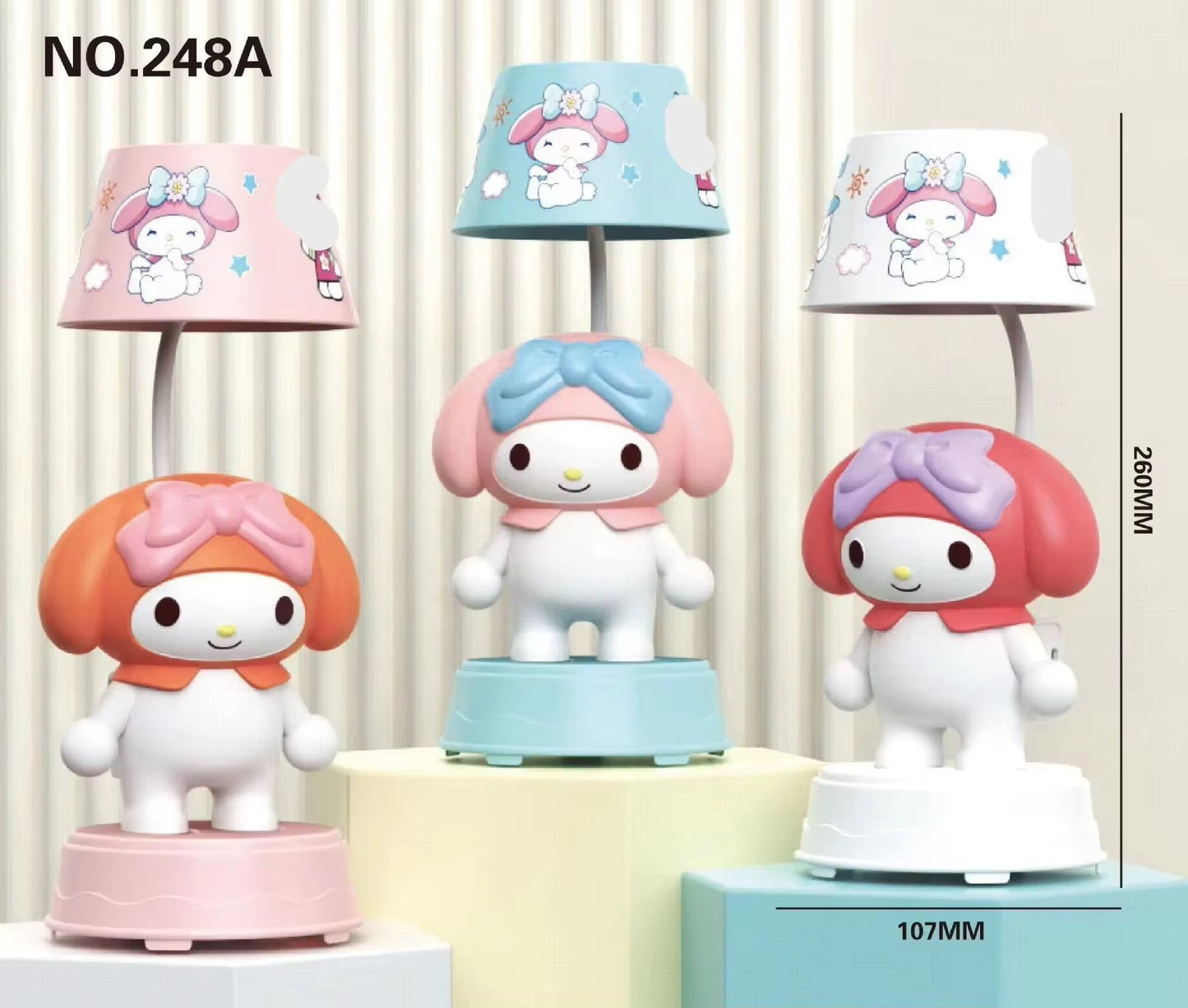 Sanrio Night Light table lamp  – Hello Kitty / Kuromi / Cinnamoroll