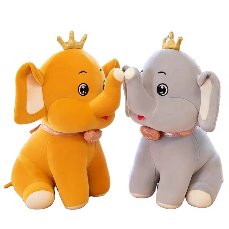Royal Elephant Plush Toy with crown