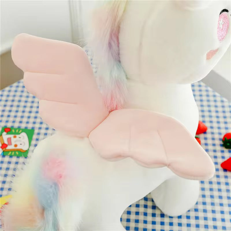 Magical Unicorn Plush with Brushable Hair