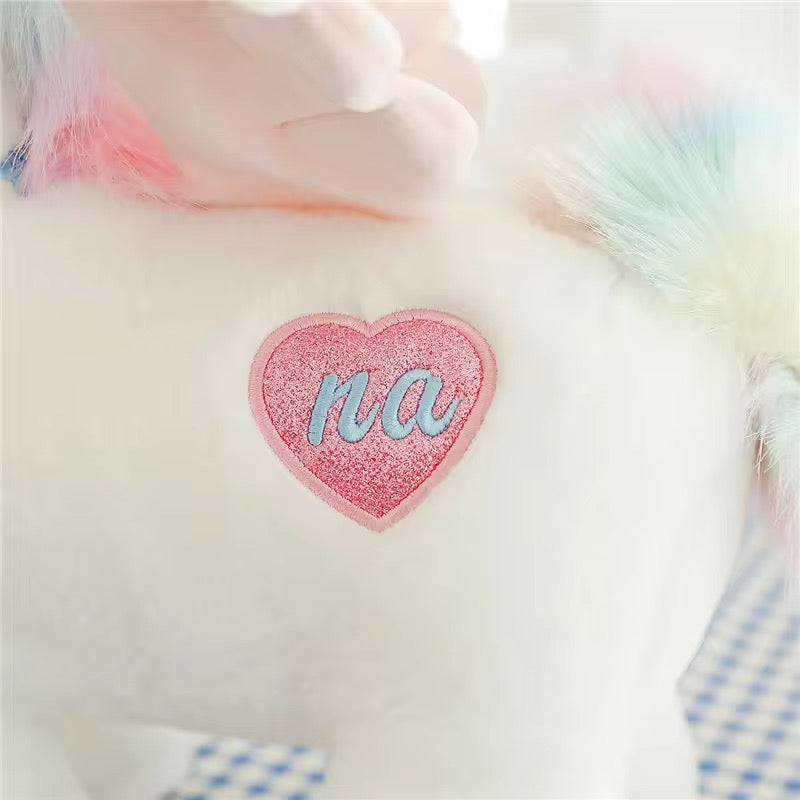 Magical Unicorn Plush with Brushable Hair