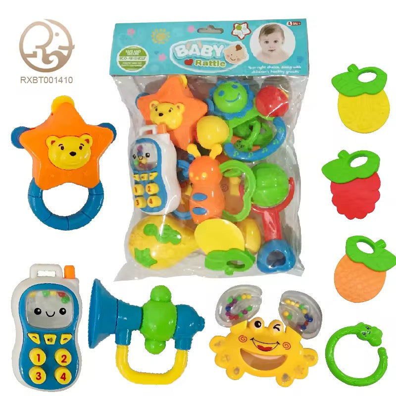Colorful Plastic Rattle Toy for Babies