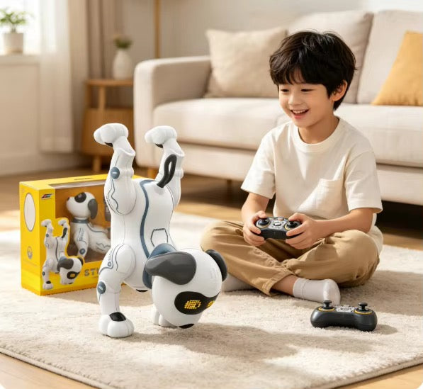 Smart Robot Stunt Dog – Remote Control, Voice Control &amp; Programmable Interactive Robot Pet