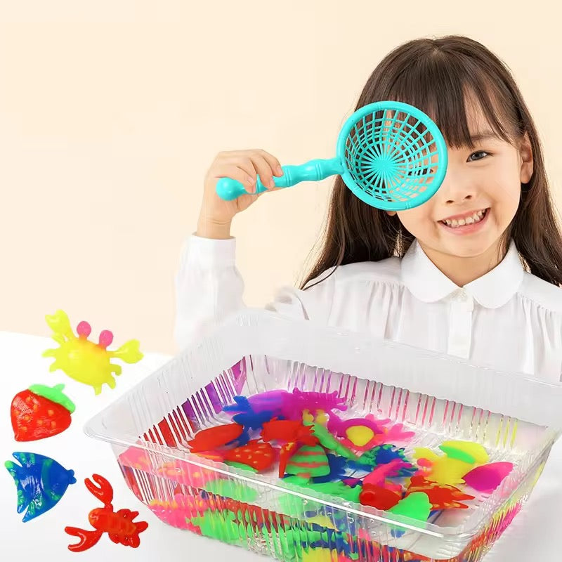 Magic Water Gel Toy Kit for Kids – 3 Bottles & 2 Fun Molds!